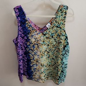 Cabi Reversible Floral Tank Top XL